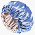 Custom Baby Silk Satin Bonnet safe Sleep Cap Double Layer Reversible Adjustable safe Silky Satin Cap for Teens Toddler Child